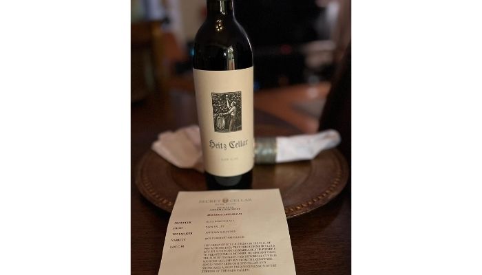 Heitz Cellar Wine, a part of the Secret Cellar Club