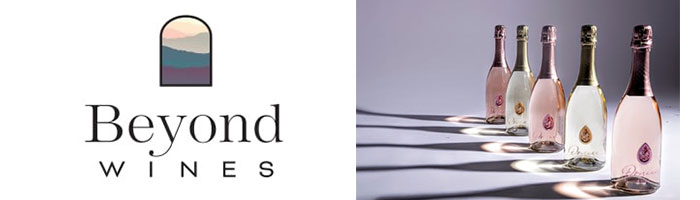 Beyond Wines Logo & Bottles