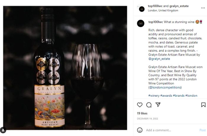 A stunning Wine